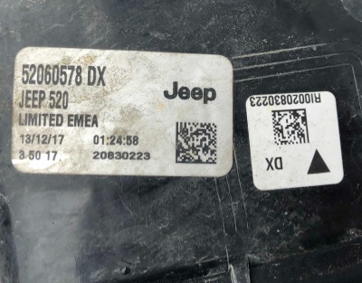 Фонарь стоп сигнала задний правый Jeep Renegade 2015-2023 68346451AA