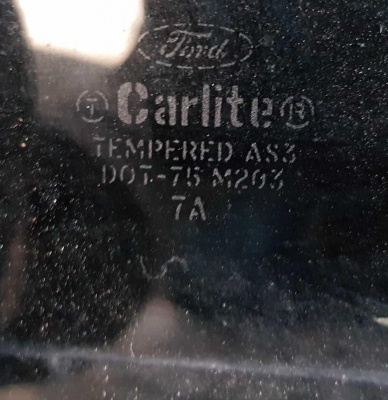 Стекло двери задней правой Ford Explorer 4 2006-2010 7L2Z 7825712 B; 7L24 7826224 BA