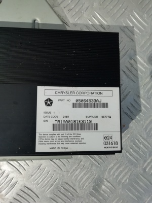Блок управления усилителем музыки Jeep Grand Cherokee 2010-; 05064533AJ; 5064533AK; 5064533AI