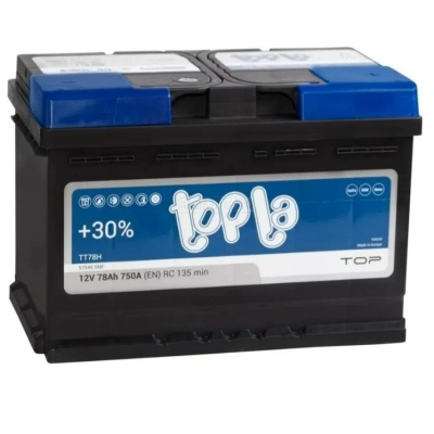 Аккумулятор Topla 78АЧ, 750A обр. пол. (278x175x190) Topla 118678 